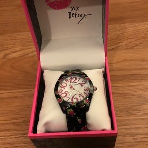Betsey Johnson Watch (rose pattern)